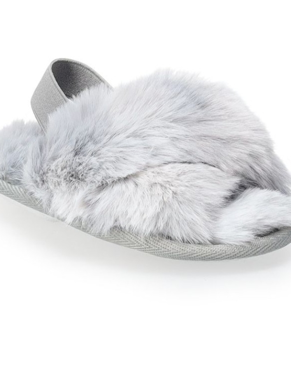 3 For $30. LC Lauren Conrad Gray Plush Furry Slippers